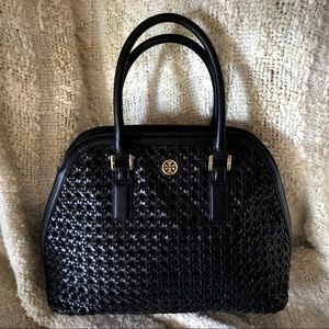 Tory Burch Robinson Reva Woven Dome Satchel